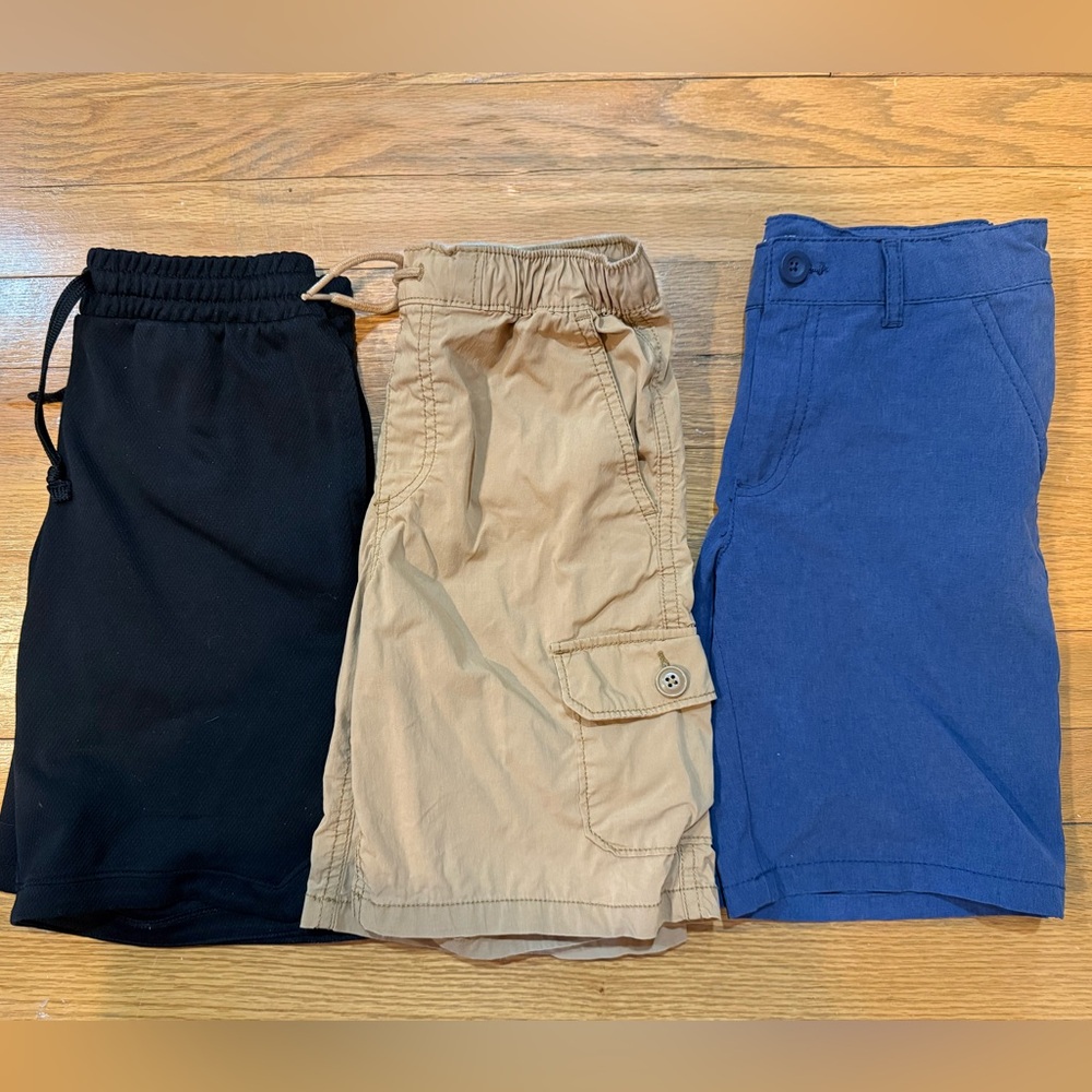 Bundle of Three Pairs of Boys Shorts Size 10 Large